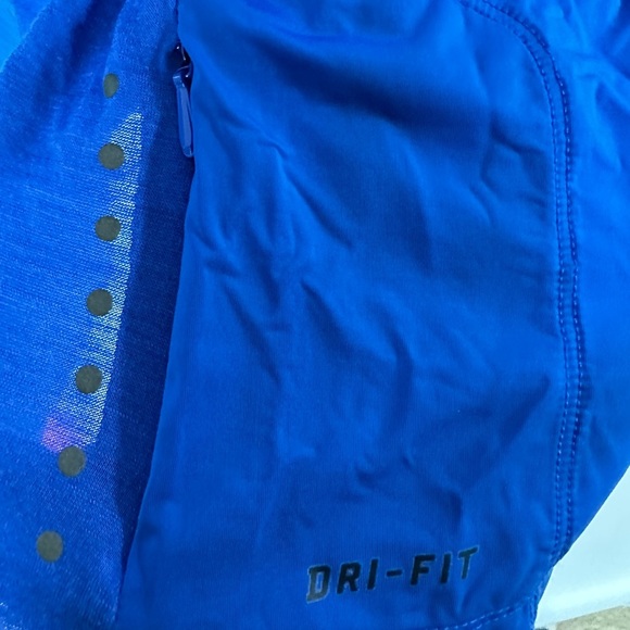 $4/25 - Nike DRI-FIT Womens’‎ Small Running Tee Short Sleeve Top Pocket Cobalt - Picture 4 of 4